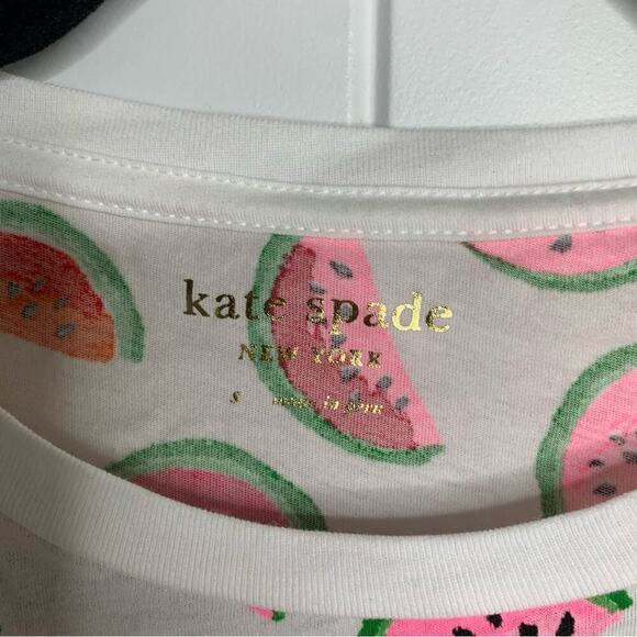 Kate spade watermelon spring summer tee shirt‎ size small vacation beach - Picture 2 of 5